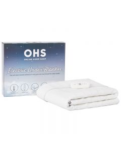 OHS Electric Heated Fleece Under Blanket Sheet - White