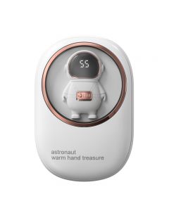  2-in-1 Hand Warmer Power Bank - Space Capsule - White